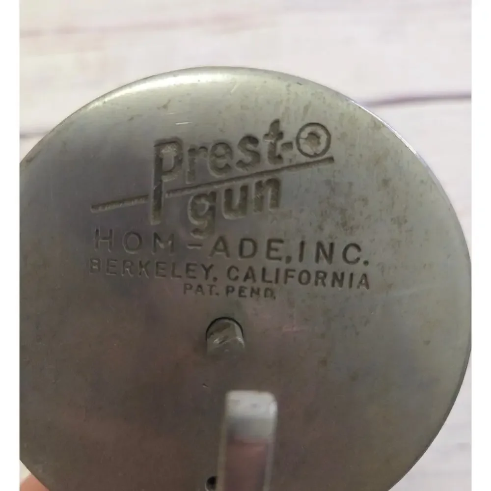 Vintage Presto Gun Cookie Press Cake Decorator Hon Sade Inc Berkeley CA